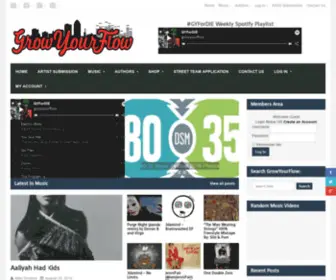 Growyourflow.com(Hip hop) Screenshot