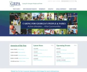 Grpa.org(Georgia Recreation and Park Association) Screenshot