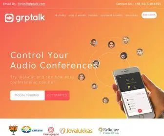 GRptalk.com(Grptalk is an audio conferencing app) Screenshot