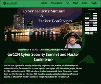 GRrcon.org(GrrCON Hacker Conference) Screenshot