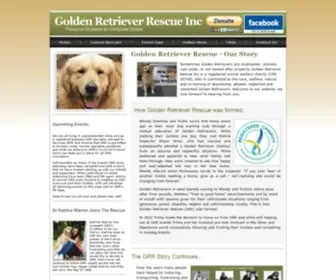 GRR.org.au(Golden Retriver Rescue Inc) Screenshot