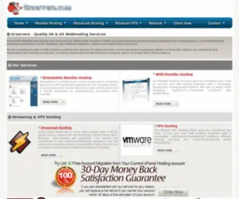 Grservers.com(Web Hosting) Screenshot