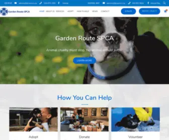 GRSpca.co.za(Garden Route SPCA) Screenshot