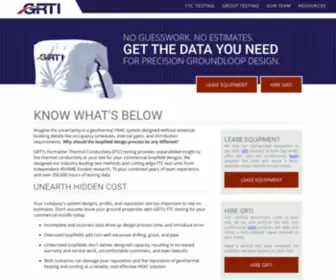Grti.com(Formation Thermal Conductivity Testing) Screenshot