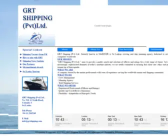 GRTshipping.com(GRT Shipping (Pvt) Ltd) Screenshot