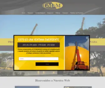 Gruasgmm.com.co(GRUAS MANIOBRAS Y MONTAJES S.A.S) Screenshot