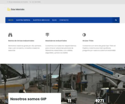 Gruasindustrialesenpuebla.com(Gruas Industriales en Puebla) Screenshot
