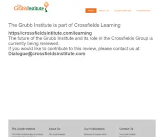 Grubbinstitute.org.uk(The Grubb Institute) Screenshot