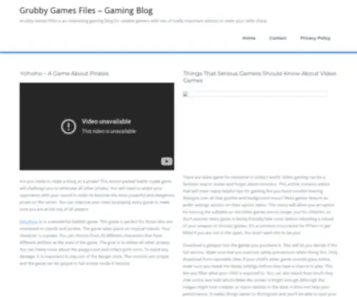 Grubbygamesfiles.com(Grubby Games Files) Screenshot