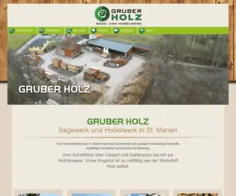 Gruberholz.com(Gruber Holz) Screenshot