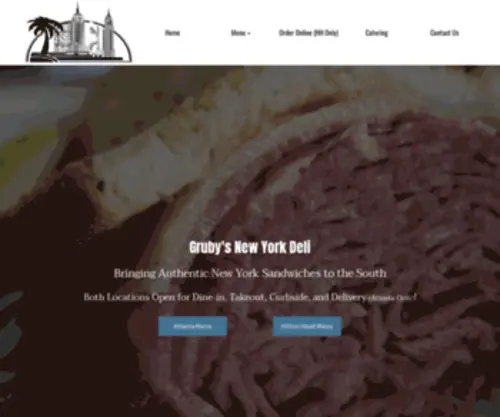 Grubysnydeli.com(Gruby's Deli) Screenshot
