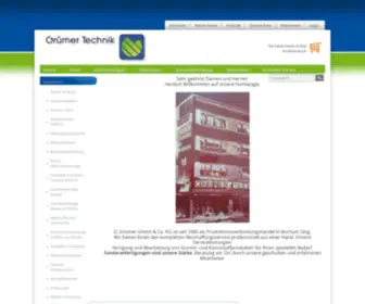 Gruemer-Technik.de(GrÃ¼mer Technischer Handel NRW Bochum) Screenshot