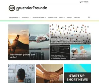 Gruenderfreunde.de(Start Ups) Screenshot