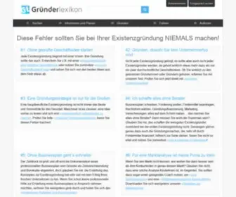 Gruenderlexikon.de(Existenzgr) Screenshot