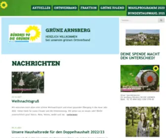 Gruene-Arnsberg.de(Grüne) Screenshot