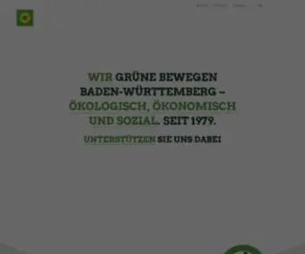 Gruene-BW.de(Wir Grüne bewegen Baden) Screenshot