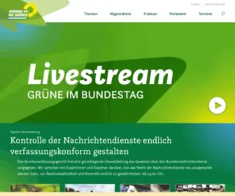 Gruene-Fraktion.de(Startseite: Grüne im Bundestag) Screenshot