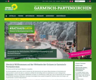 Gruene-Garmisch-Partenkirchen.de( Startseite) Screenshot