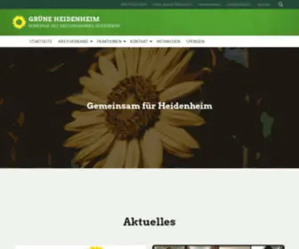 Gruene-Heidenheim.de(GRÜNE HEIDENHEIM) Screenshot