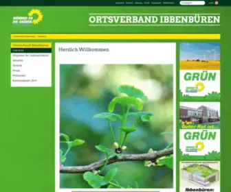 Gruene-Ibbenbueren.de(Grüne) Screenshot