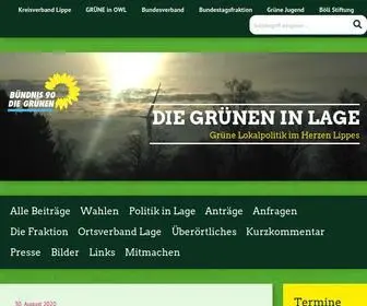 Gruene-Lage.de(Bündnis 90) Screenshot