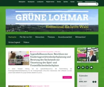 Gruene-Lohmar.de(Herzlichwillkommen bei den grünen lohmar. „kommunal die beste wahl“) Screenshot