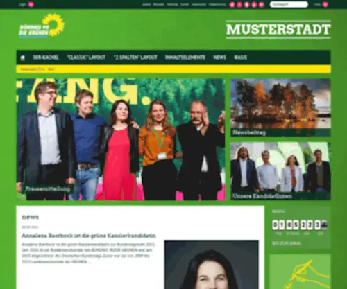 Gruene-Musterstadt.de(Gruene Musterstadt) Screenshot