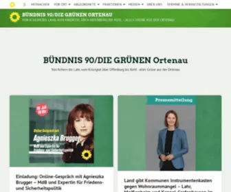 Gruene-Ortenau.de(BÜNDNIS 90/DIE GRÜNEN Ortenau) Screenshot