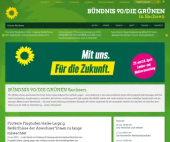 Gruene-Sachsen.de(BÜNDNIS 90/DIE GRÜNEN) Screenshot