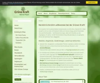 Gruenekraft.com(Grüne Kraft) Screenshot