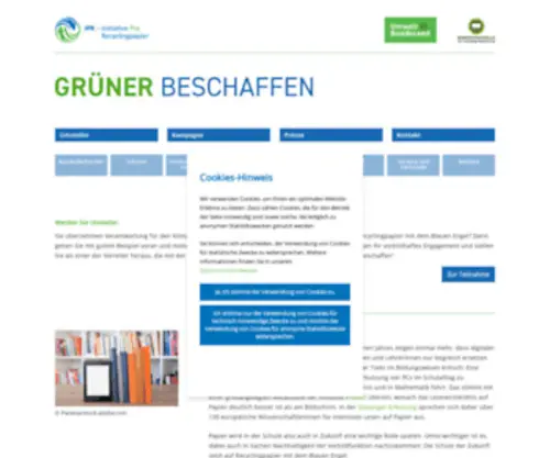 Gruener-Beschaffen.de(Gruener Beschaffen) Screenshot