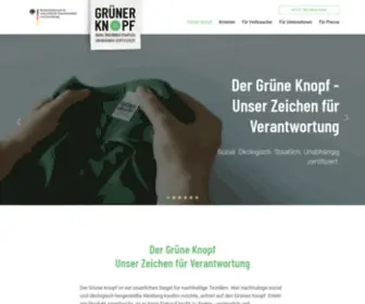 Gruener-Knopf.de(Grüner Knopf) Screenshot