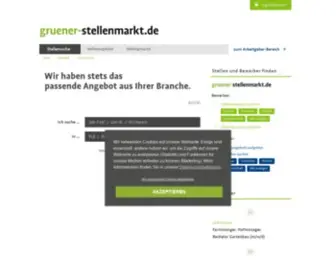 Gruener-Stellenmarkt.de(Grünen) Screenshot