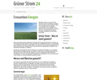 Gruenerstrom24.de(Erneuerbare Energien) Screenshot