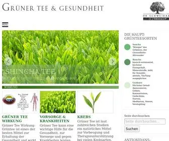 Gruenertee.com(Grüner Tee für die Gesundheit) Screenshot