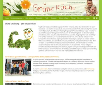 Gruenesmoothies.org(Grüne Küche) Screenshot