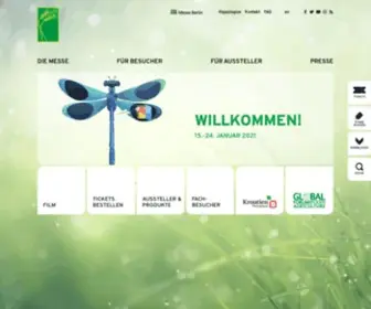 Gruenewoche.de(Internationale Grüne Woche) Screenshot