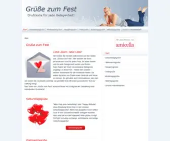 Gruesse-Zum-Fest.de(Grüße) Screenshot