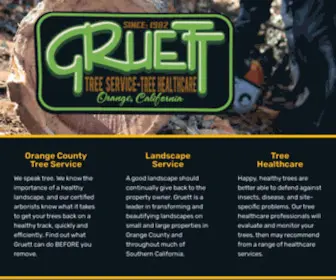 Gruett.com(Orange County Arborist) Screenshot