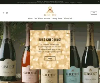 Gruetwinery.com(Gruet Winery) Screenshot