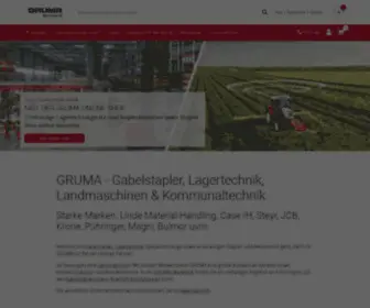 Gruma.de(Gabelstapler, Lagertechnik, Landmaschinen & Kommunaltechnik) Screenshot