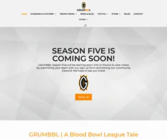 Grumbbl.co.uk(This blood bowl league) Screenshot