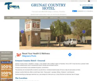 Grunaucountryhouse.com(Grunau Country Hotel Namibia) Screenshot