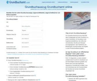 Grundbuchamt.com(Originalauszug online bestellen (Deutschland)) Screenshot