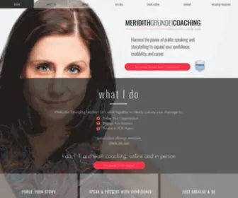 Grundeicoaching.com(Meridith Grundei Coaching) Screenshot