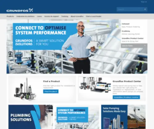 Grundfos.com.au(Grundfos) Screenshot