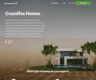 Grundfoshomes.com(Grundfos) Screenshot