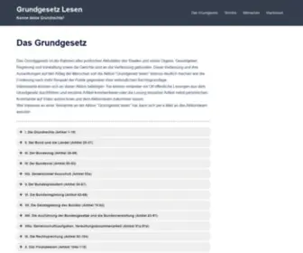 Grundgesetz-Lesen.de(Kenne deine Grundrechte) Screenshot
