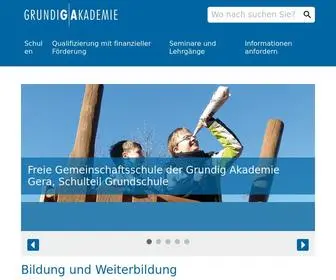 Grundig-Akademie-Gera.de(Bildung und Weiterbildung) Screenshot