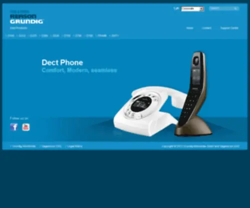 Grundig-Dect.com(DECT PRODUCTS) Screenshot
